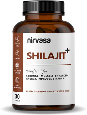Nirvasa Shilajit with Safed Musli For Strength, Power & Stamina (30 tablets)(30 Capsules)