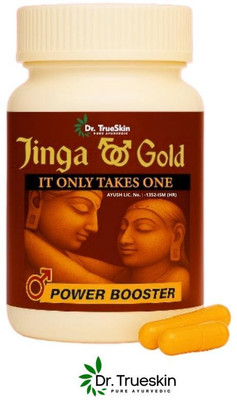 Dr.TrueSkin Jinga Gold Men’s Herbal Strength 30 Capsules(30 Capsules)