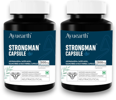 Ayuearth Strongman Capsule (Pack of 60capX2)(Pack of 2, 120 Capsules)