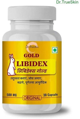 Dr.TrueSkin Libidex Gold Capsules Active Life Testosterone Enhancer Vitality(30 Capsules)