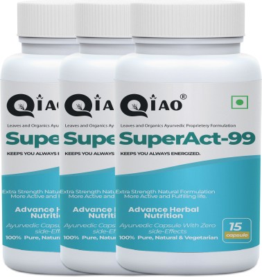 Qiao Super Act Health Power Capsule For Men ' Effective Result & Stay Stress Free(Pack of 3)