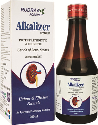 RUDRAA FOREVER Alkalizer Syrup PC Of 2 Ayurvedic Medicine for Kidney Health, Renal Stone Relief(Pack of 2, 400 ml)