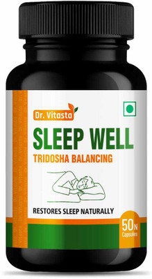 Dr Vitasta Sleep Well Tridosha Balancing Ayurvedic Capsule(50 Capsules)