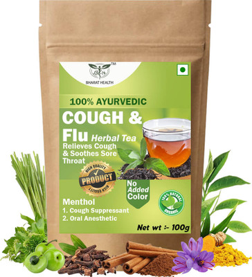 BHARAT HEALTH COUGH & FLU HERBAL TEA(100 g)