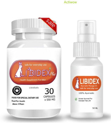 libidex Capsule & Oil For Natural Fitness Enhancer X11(30 Capsules)