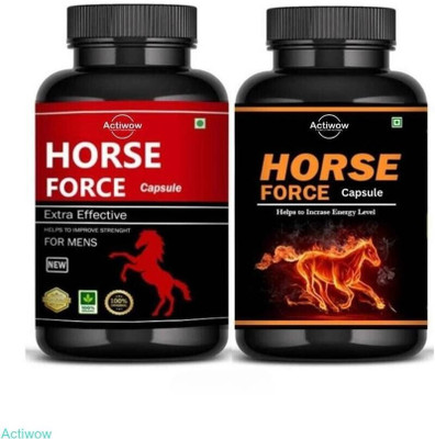 Horse Power Force Capsule Fights fatigue & boosts combo power C03(Pack of 2, 30 Capsules)