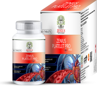 Zenius Platelet Pro tablet Platelet Increase: Blood Platelets and Overall Well-being(60 Tablets)