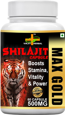 VIKJIT HERBALS SHILAJIT MAX GOLD CAPSULE(60 Capsules)