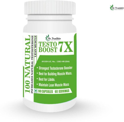 Dr.TrueSkin Testo Boost 7X Capsules Improve Endurance and Energy Output(30 Capsules)
