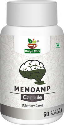 Divya Shri Memoamp ayurvedic capsule| memory and brain booster(60 Capsules)