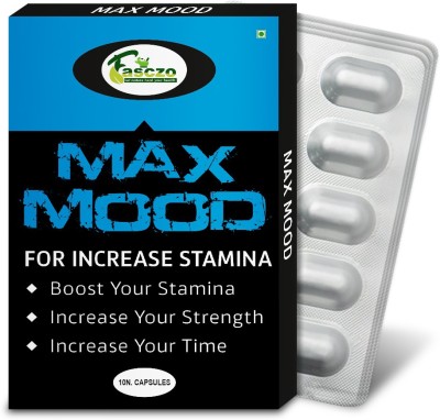 Fasczo Max Mood Capsules Stamina Booster For Men Stamina Plus Capsule(4 x 10 Capsules)