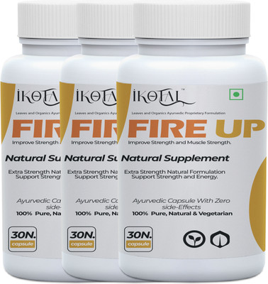 IKOTAL Fire Up Health Power Capsule For Men / Effective Result / Stress Free(Pack of 3, 90 Capsules)