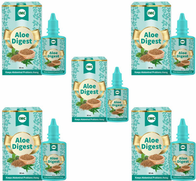 IMC Aloe Digest | Healthy Stomach, Relieves Colic, Boosts Appetite & Digestion(Pack of 5, 150 ml)