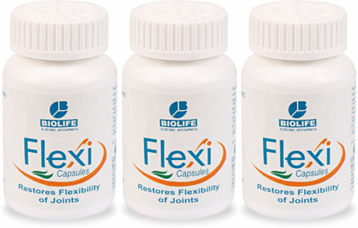 BIOLIFE Flexi Capsule (Joint Pain) Pack of 3(Pack of 3, 180 Capsules)