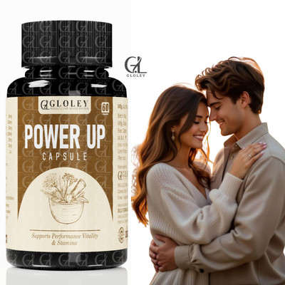 GLOLEY Power Up Herbal Stamina Blend For Daily Care With Horse Energy And Fire(60 Capsules)
