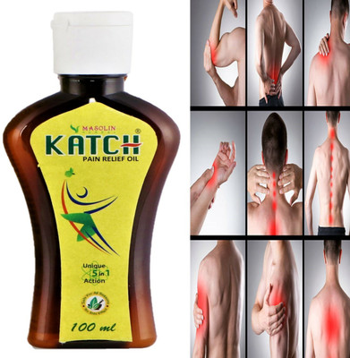 Masolin Herbal Katch Pain Relief Oil- 100ml Liquid(100 ml)