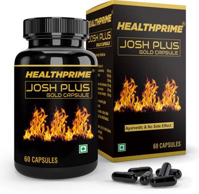 HEALTHPRIME Josh Plus Gold Capsule 100% Ayurvedic For Stamina, Power & Timing for Men