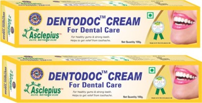 Asclepius DENTODOC CREAM for Dental Care| Strong Gums & Strong Teeth(Pack of 2)