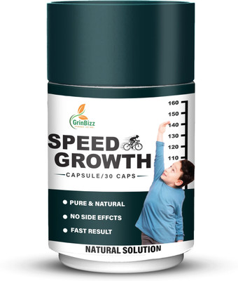 grinbizz Speed Growth Capsule Growth Support & Height Gainer, 500mg/Height Booster(30 Capsules)
