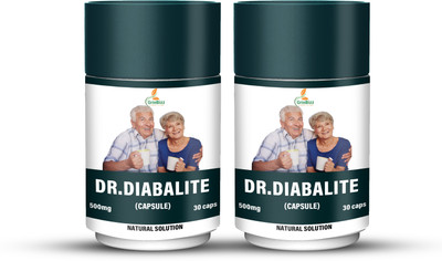 grinbizz Dr Diabalite Capsule For Control Diabetes , Sugar & Maintain Insulin Level(2 x 30 Capsules)