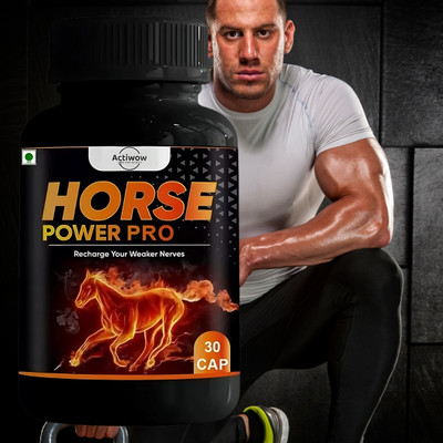 ACTIWOW Natural Horse Power Pro Capsule & stamina booster for man(30 Capsules)