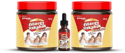 Dr.Satnam's Arogyam Ayurveda Pack Of 2 Allergy Raskshak Avaleha & Ghee Combo(Pack of 3, 400 g, 20 ml)