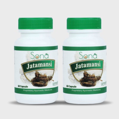 SONA HEALTH CARE Jatamansi Pure Extract 500mg Stress relief & Brain Tonic- 60 capsules(Pack of 2)