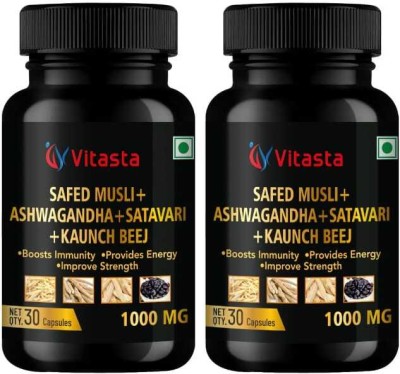 AVIARY LIFE SCIENCES Ayurvedic medicine of,Ashwagandha,Safed musli,Satavari,Kauch beej capsule