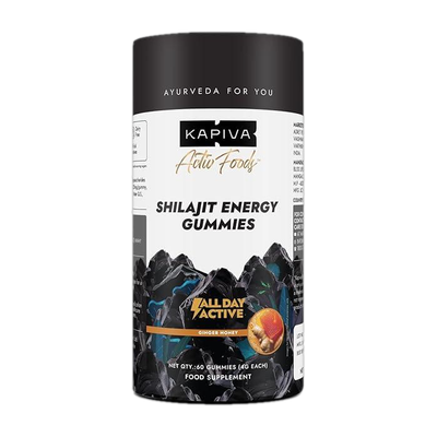 Kapiva Activ Foods Shilajit Energy Gummies(60 Tablets)
