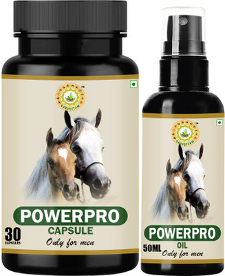 Sarvottam AYURVEDIC POWERPRO CAPSULE & OIL(COMBO)(Pack of 2, 30 Capsules, 50 ml)