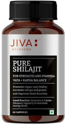 JIVA Pure Shilajit 60 Capsules (Pack of 1)(0 ml)