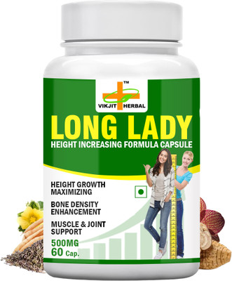 VIKJIT HERBALS LONG LADY HEIGHT INCREASING FORMULA CAPSULE(60 Capsules)