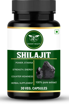 BHARAT HEALTH Shilajit Capsule | Scientifically tested advanced formula 30 Capsule(30 Capsules)