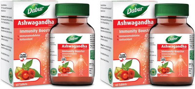 Dabur Ashwagandha Tablet Natural Immunity Booster (Pack of 2)(Pack of 2, 120)