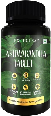 EXOTIC LEAF Ashwagandha 120 Tablet | General Wellness, Ayush Approved | Immunity Booster