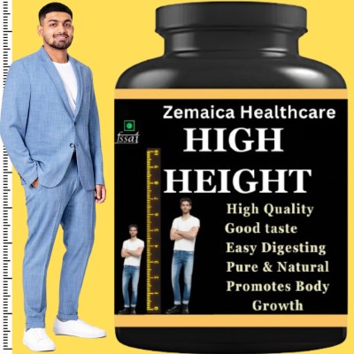 Zemaica Healthcare High Height Ayurvedic Capsules For Boys and Girls Height Growth(30 Capsules)