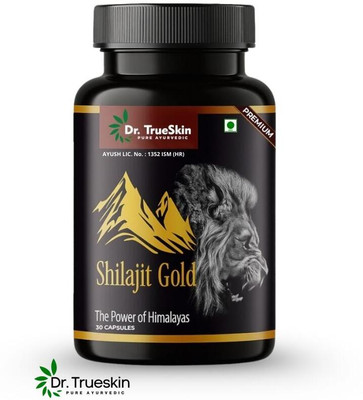 Dr.TrueSkin Shilajit Gold Herbal Strength & Power 30 Capsules(30 Capsules)