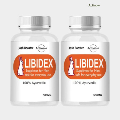 ACTIWOW Libidex Capsules - One Month Vitality Formula for Men’s Health(Pack of 2, 60 Capsules)