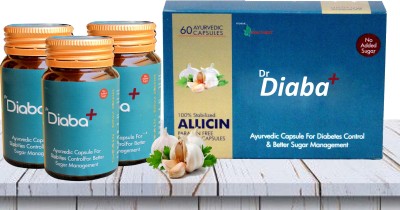 HEALTHBIZZ Dr Diaba Plus Capsules Help To Control Diabetes , Sugar Level , High BP(Pack of 3)