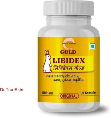 Dr.TrueSkin Libidex Gold Capsules Strength Vitality Testosterone Wellness A01(30 Capsules)