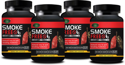 Sabates Smoke Free Herbal Tablet Detoxes Lungs Protects From Smoke And Pollution(Pack of 4, 120 Capsules)