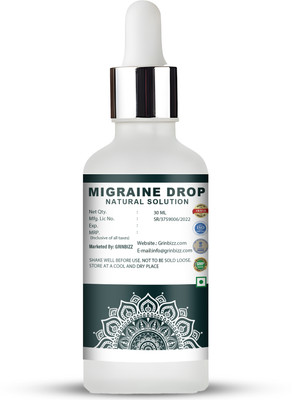 grinbizz Migraine Drop For Headache and Migraine Relief/Improved Daily Functioning(30 ml)