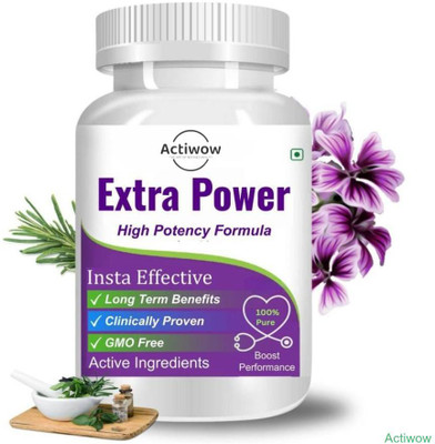 ACTIWOW Extra Power Capsules - Zero Crash Energy(30 Capsules)