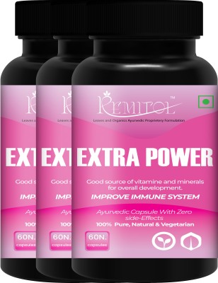 Remitol Extra Power Immunity Power Capsule For Women Overall Cellular Health ~ Immunity(Pack of 3)