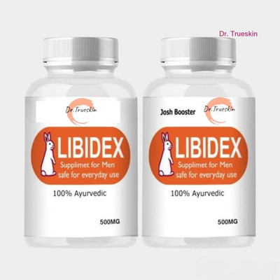 Dr.TrueSkin Libidex Capsules - Natural Vitality Booster for Men 2PCS(Pack of 2, 30 Capsules)