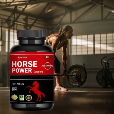 ACTIWOW Horse Power Nutrition - Natural Energy for Peak Performance(30 Capsules)