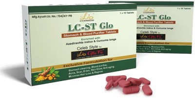 lio cosmeds LC STGLO Stomach & Blood Purifier | 10 Tablets(Pack of 3)