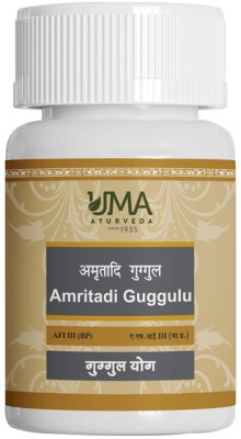 Uma Ayurveda Amritadi Guggul Ayurvedic Tablets Useful in Muscle Care Piles Skin Care 40 Tab(Pack of 3)