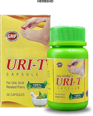 HERBSHD URI-T Capsule For Stabilize Uric Acid Levels & Uric Acid Related Pains(30 Capsules)