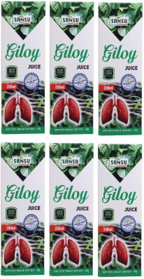 SANSU HEALTH CARE Giloy Juice Boost Immunity Improve Digestion 200ml(Pack of 6)